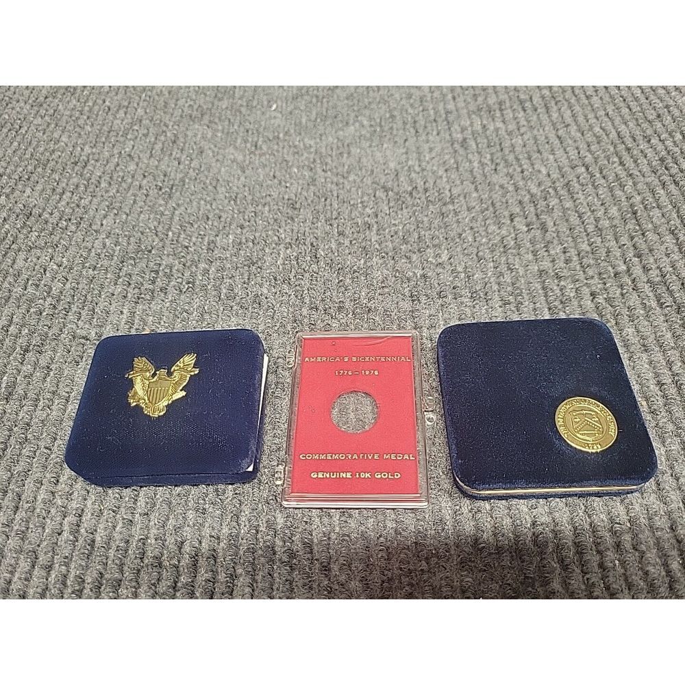 US Mint 2003 American Eagle‎ $5 Gold Coin Box Bicentennial Medal Holder NO COINS
